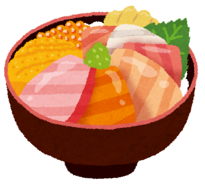 サーモン丼のイメージイラスト